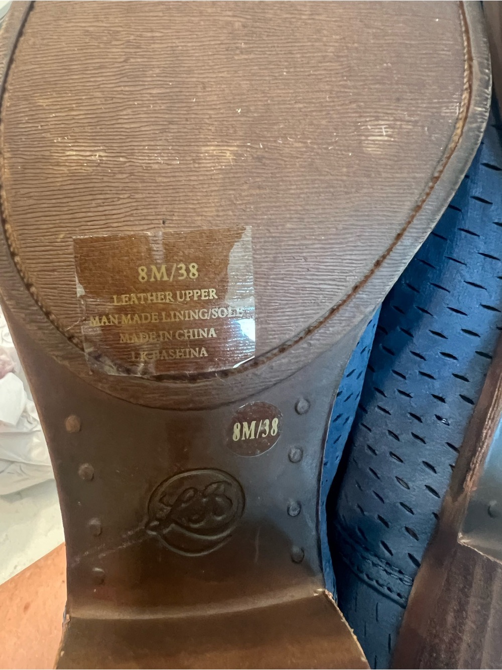 Lucky Brand Women’s Blue Perforated Side-Cut Ankle Bootie - 8/38 - Picture 11 of 11